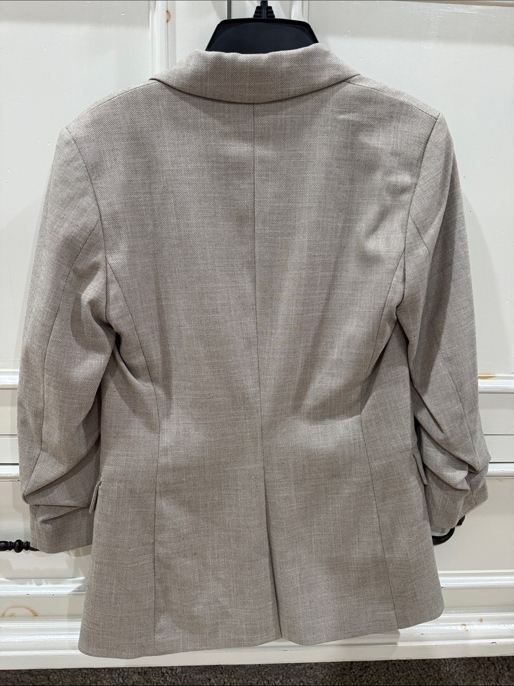 H&M Light Beige Women's Blazer - Tailored Open-Front - Picture 5 of 6